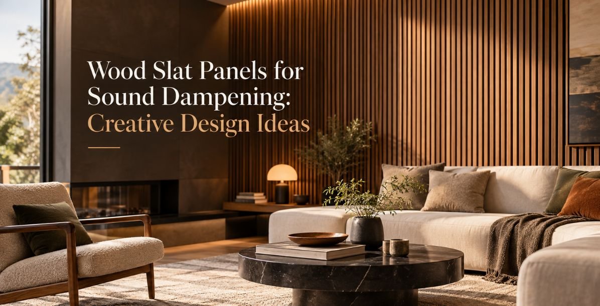 Wood Slat Panels for Sound Dampening: Creative Design Ideas